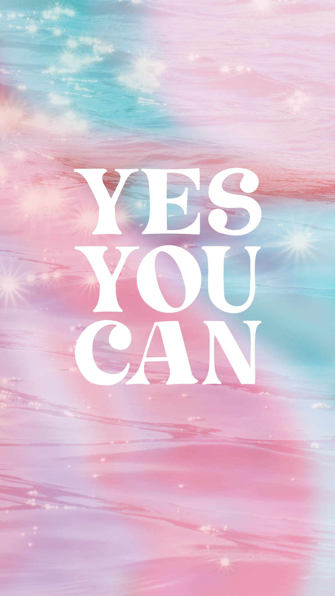 Yes You Can Pastel Minimalist Background