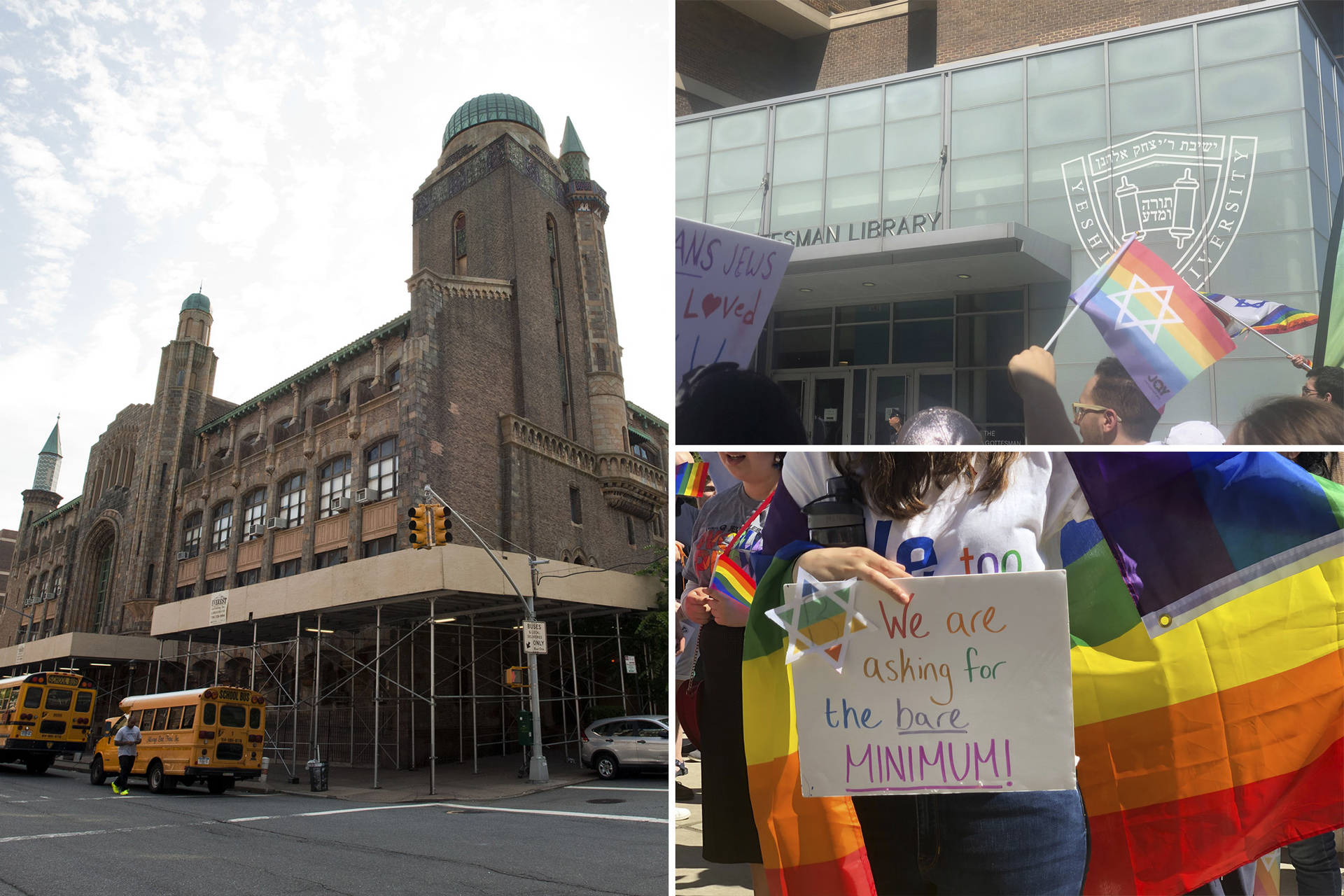 Yeshiva University And Lgbt Protestors Background