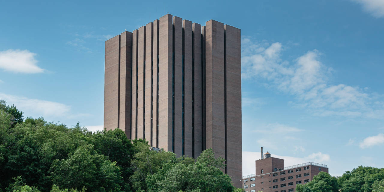 Yeshiva University's Majestic Block Building Background