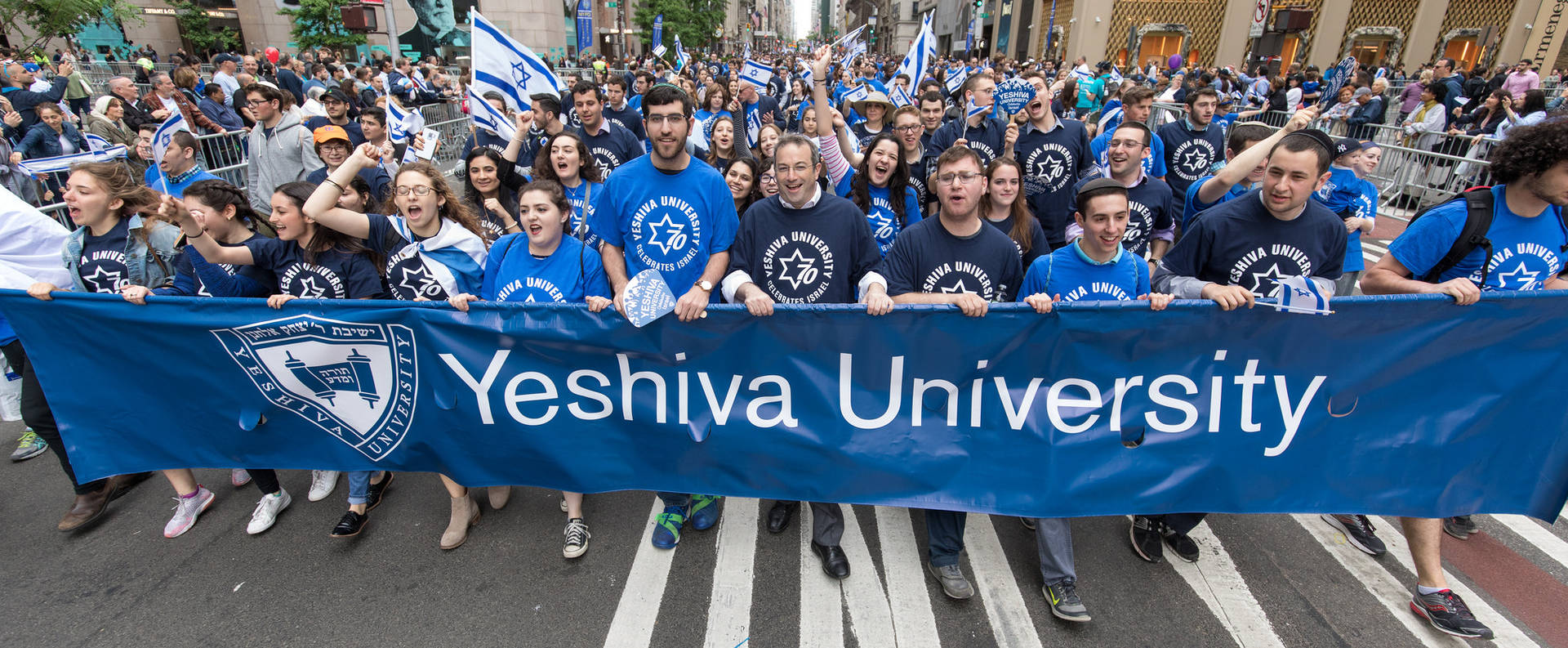 Yeshiva University Students During Rally