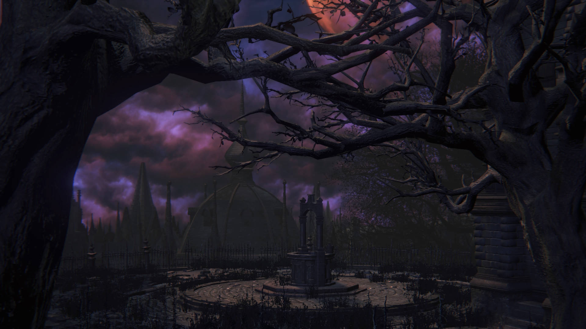 Yharnam Cathedral Plaza, The Chilling Center Of Bloodborne