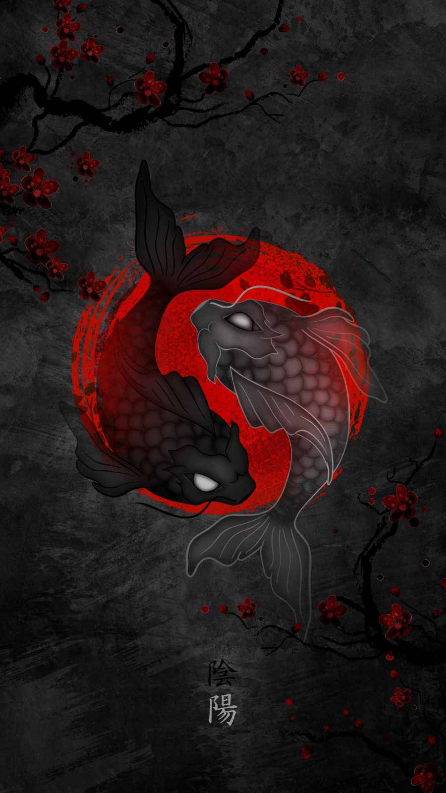Yin And Yang Fish Iphone Background