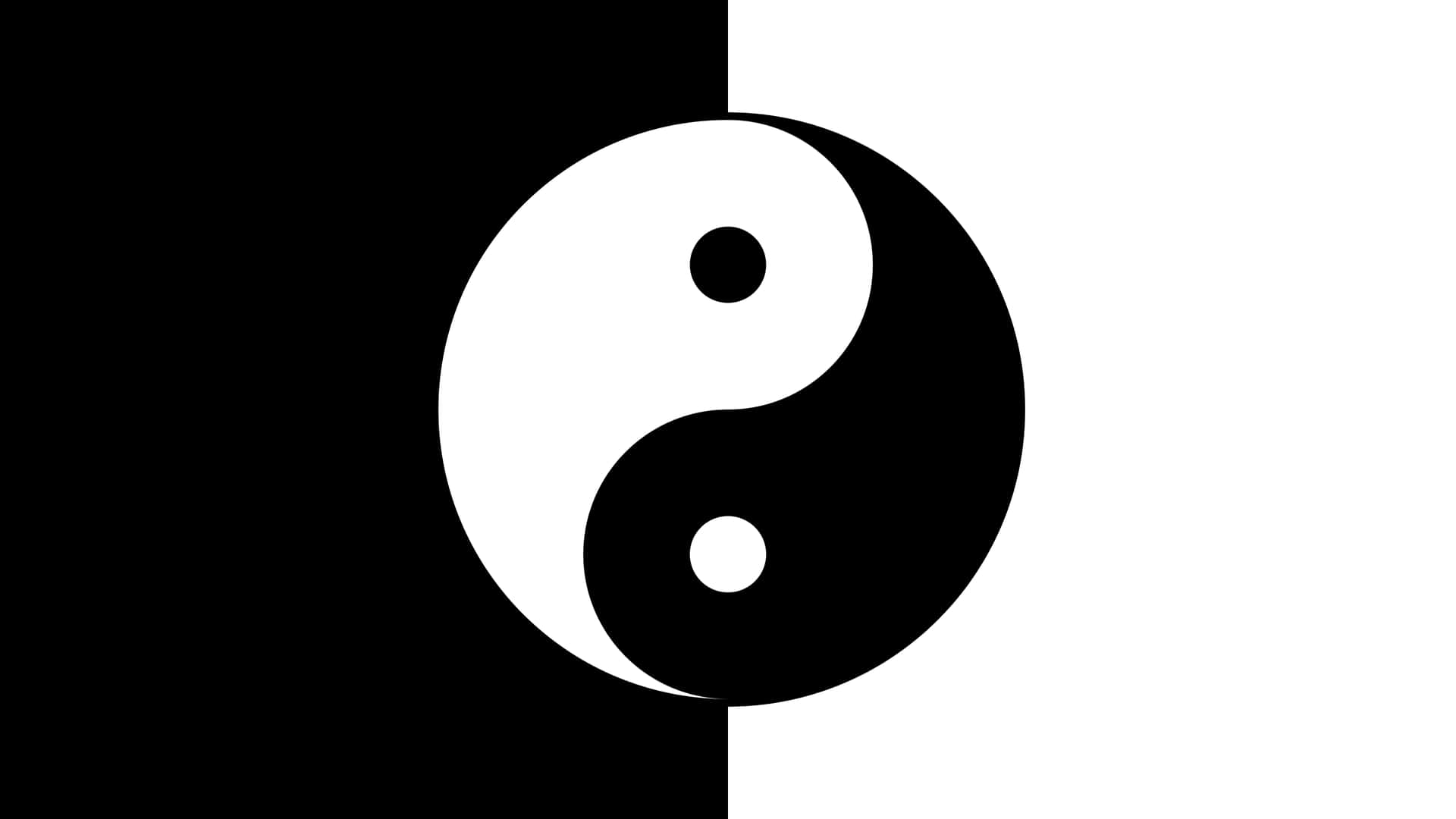 Yin Yang 4k Light And Dark Symbol