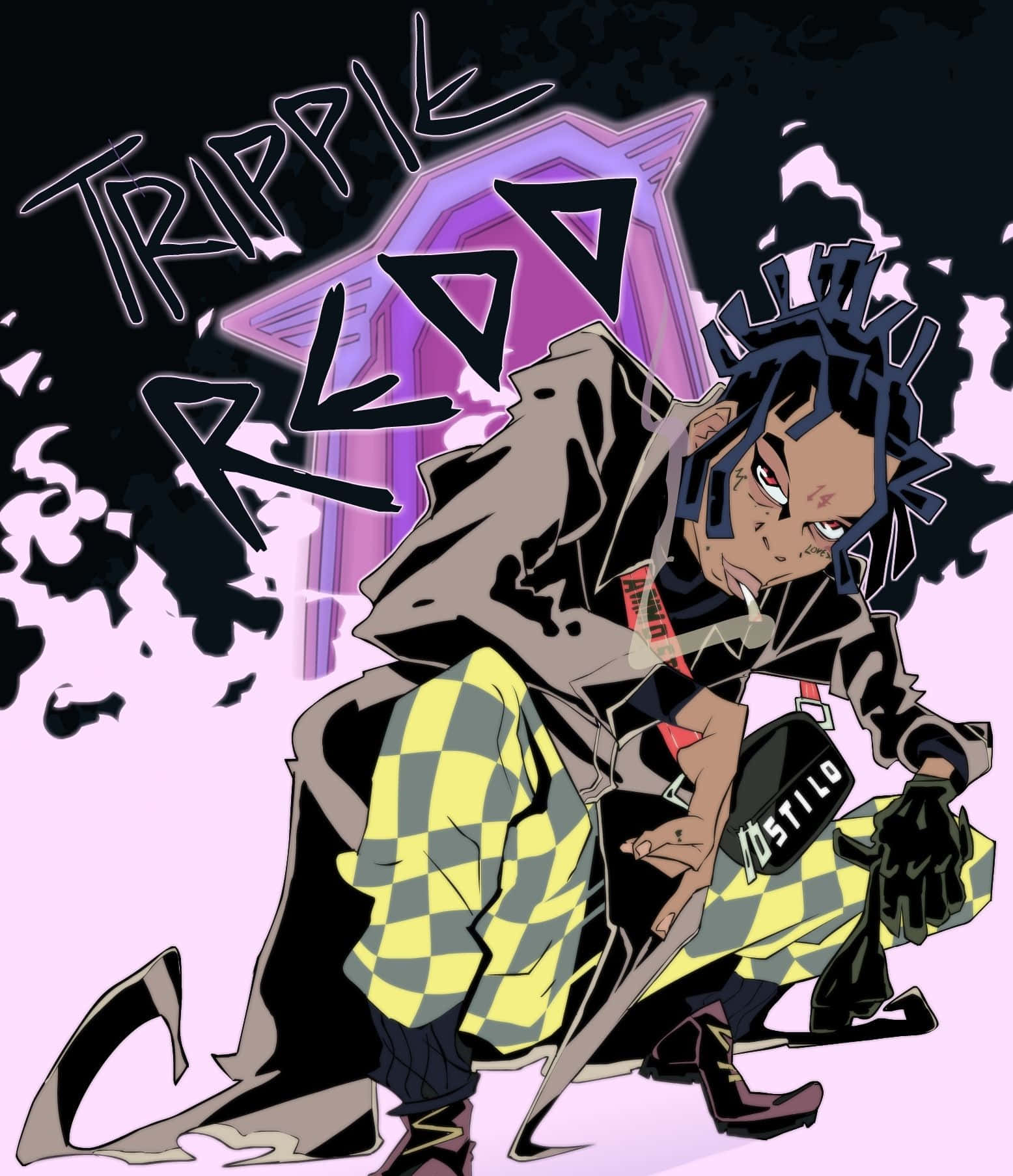 Ynw Melly Cartoon Artwork Background