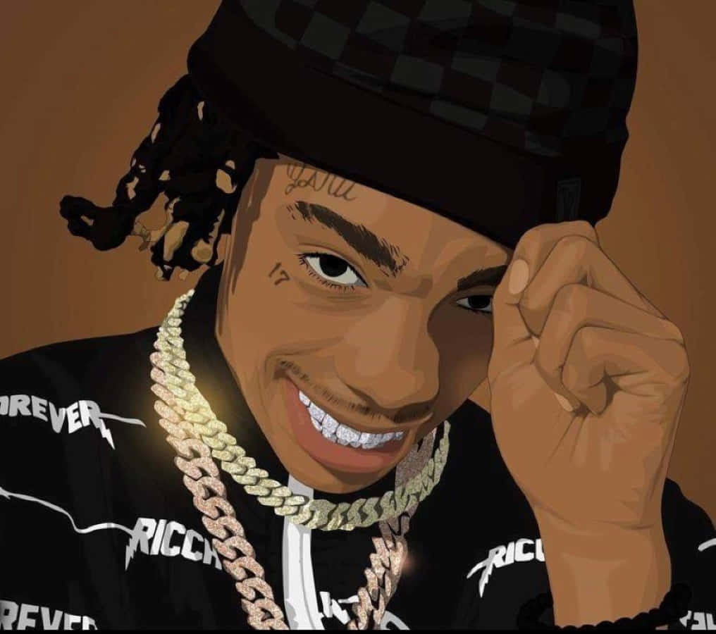 Ynw Melly Cartoon Artwork Background