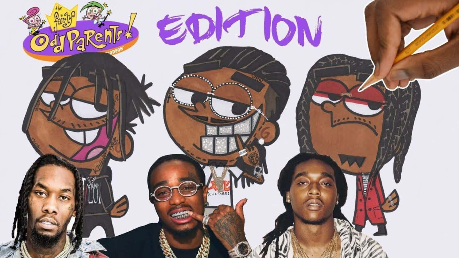 Ynw Melly Cartoon Wallpaper Background