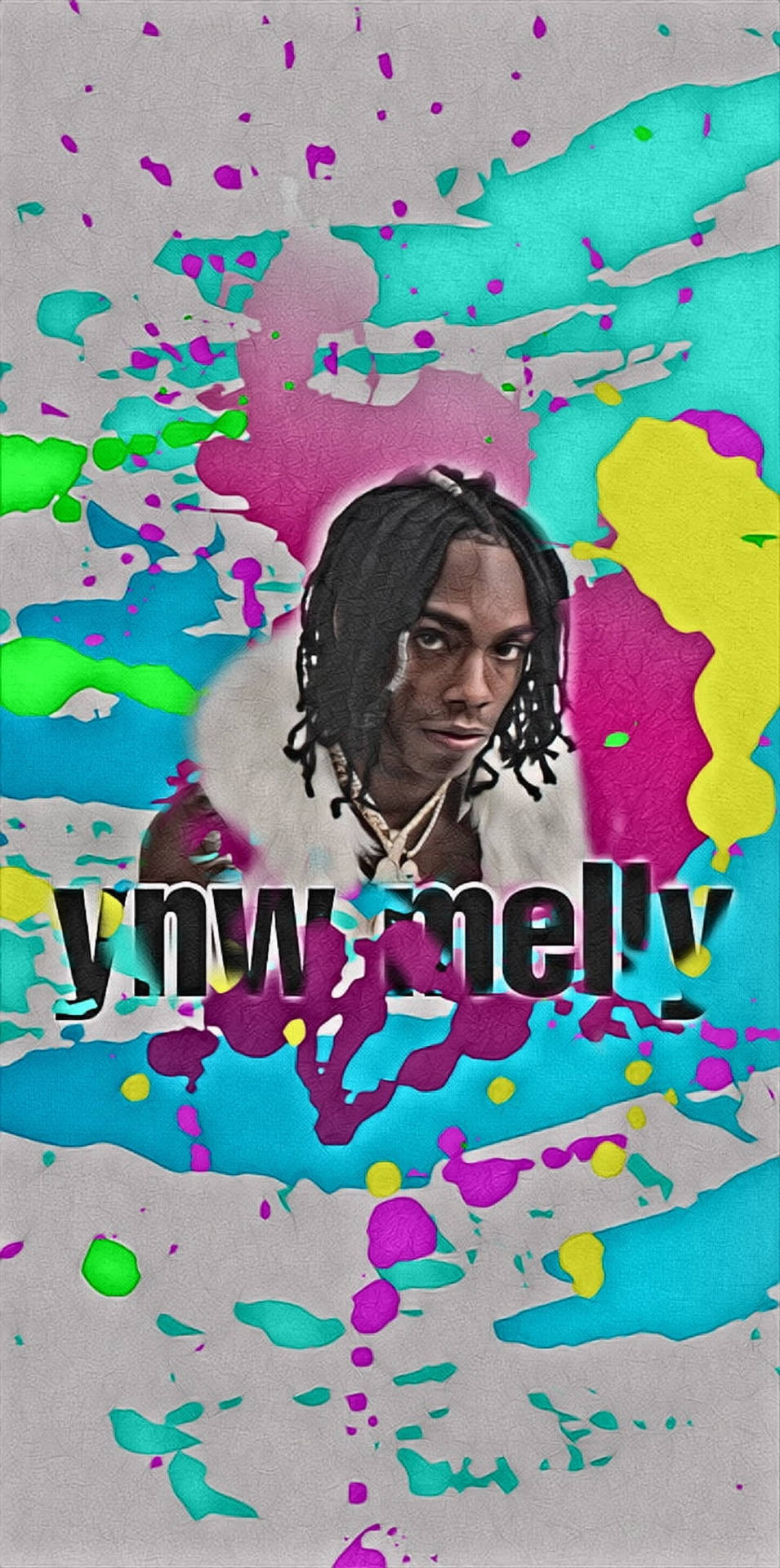 Ynw Melly Neon Abstract