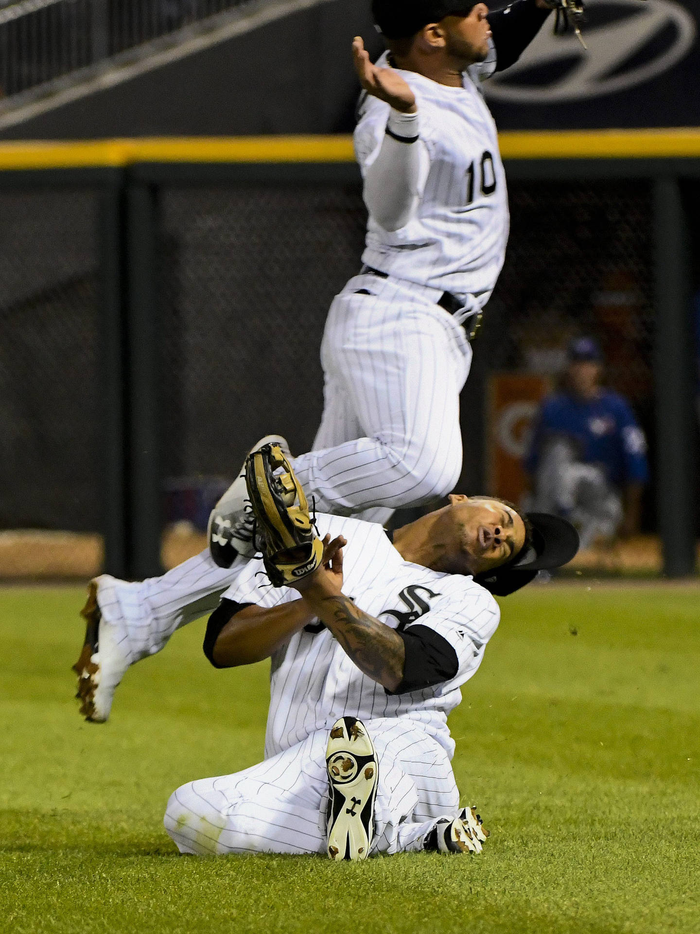 Yoan Moncada Hitting Teammate Background