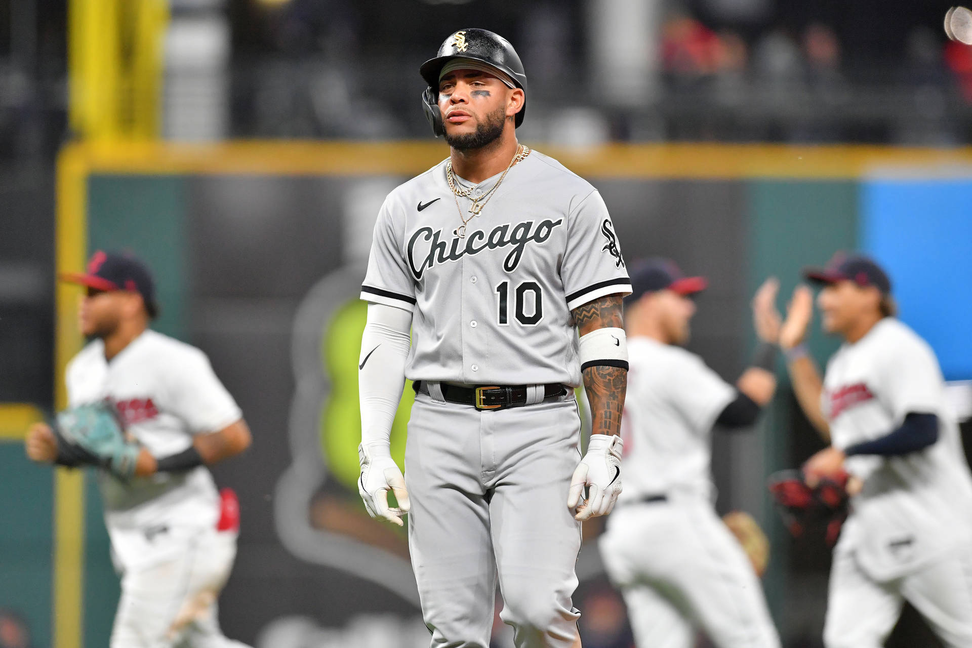 Yoan Moncada Wearing Chicago Uniform