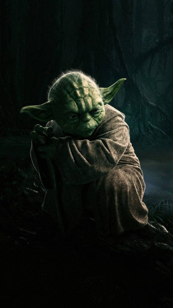 Yoda In The Woods Star Wars Iphone Background