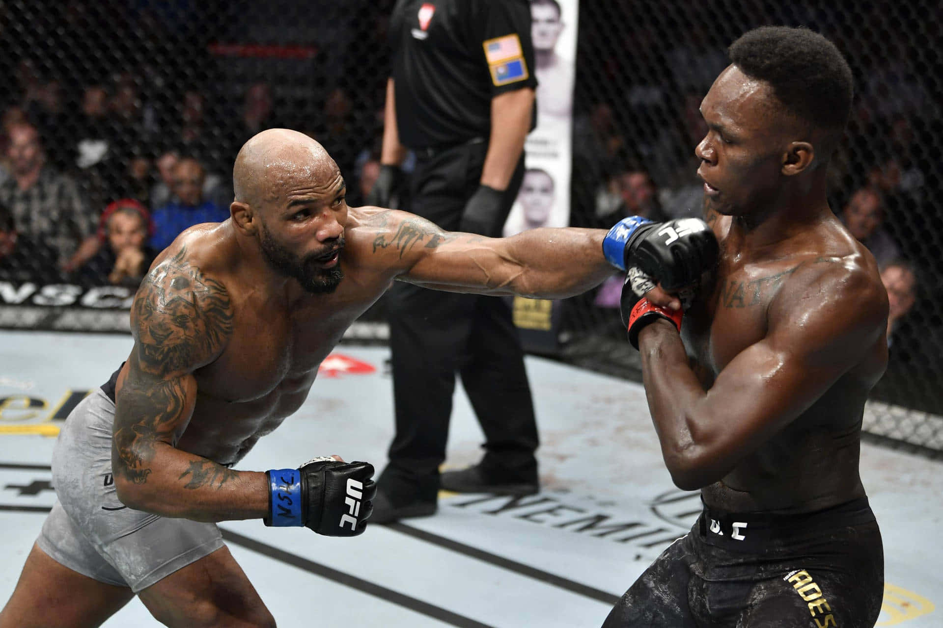 Yoel Romero Fighting Israel Adesanya For Ufc Middleweight Championship Background