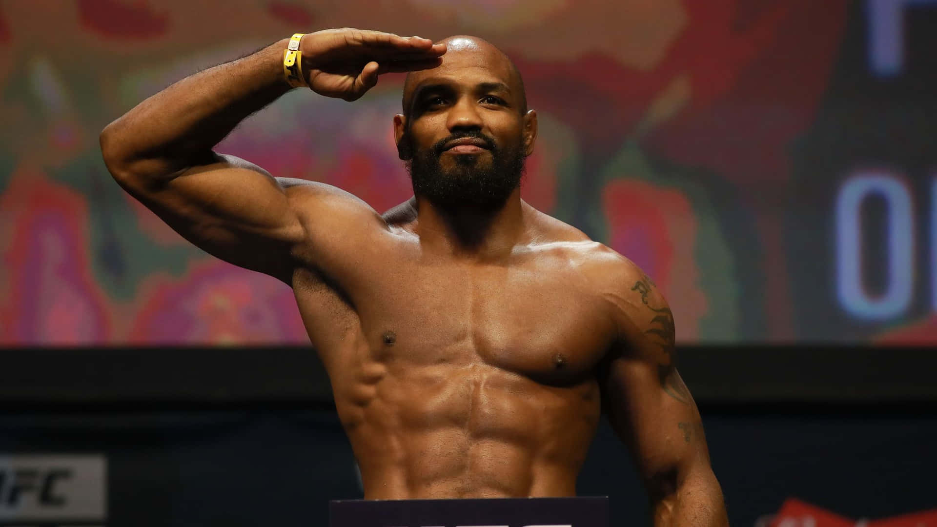 Yoel Romero Ufc 205 Weigh In Background