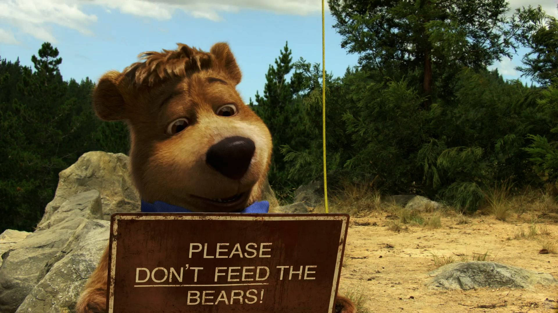 Yogi Bear Boo Bear Sign