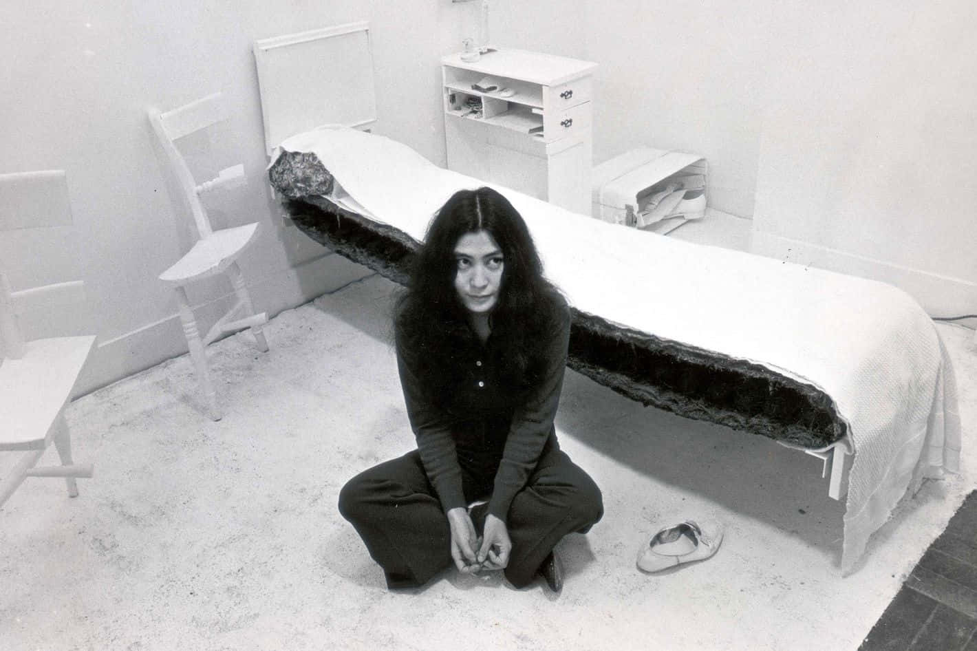 Yoko Ono Inside Studio Background