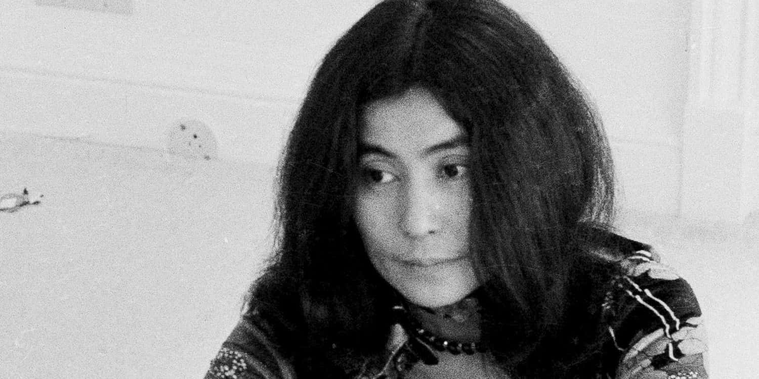 Yoko Ono Looking Left Background