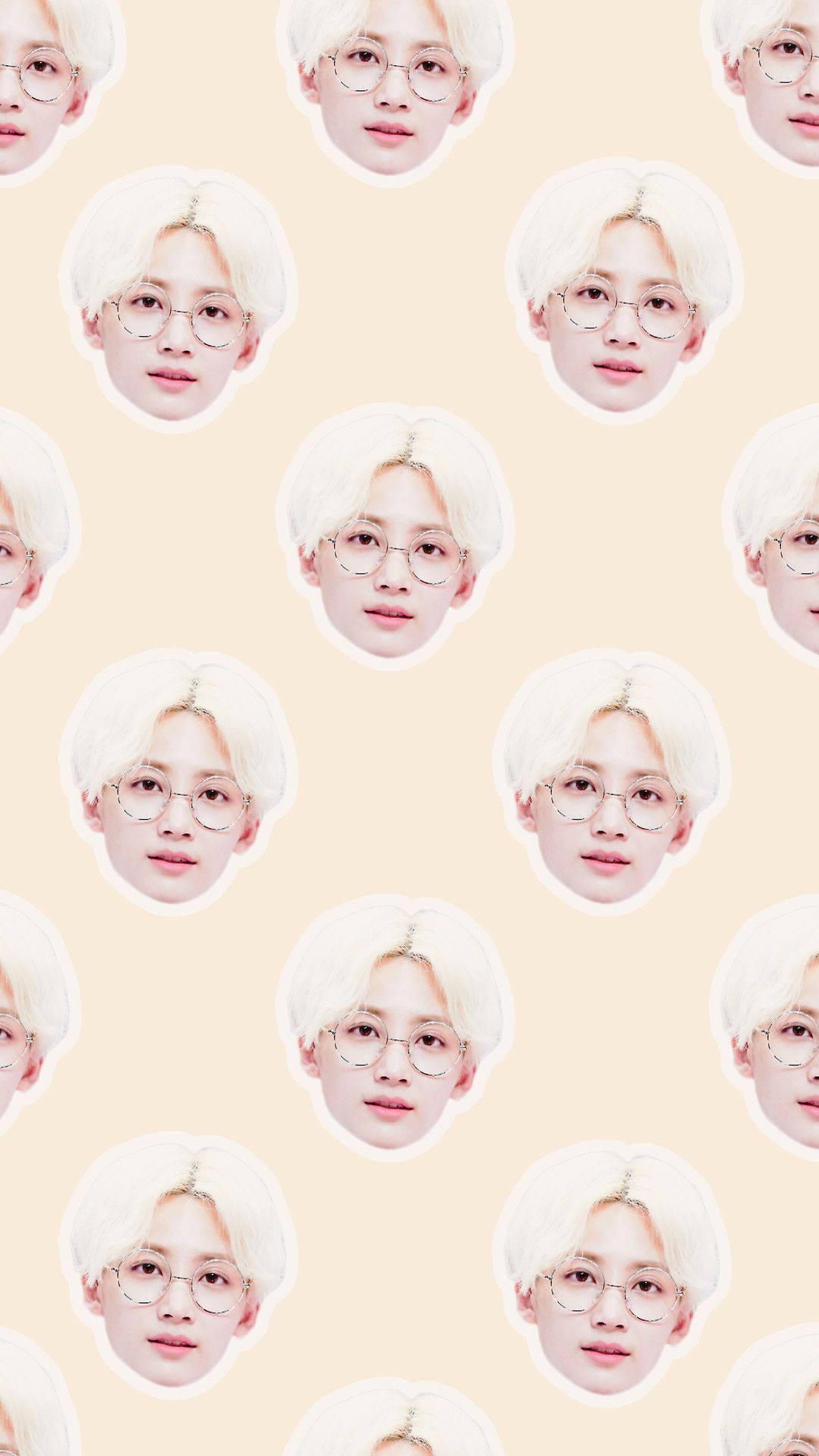 Yoon Jeonghan Face Pattern Background