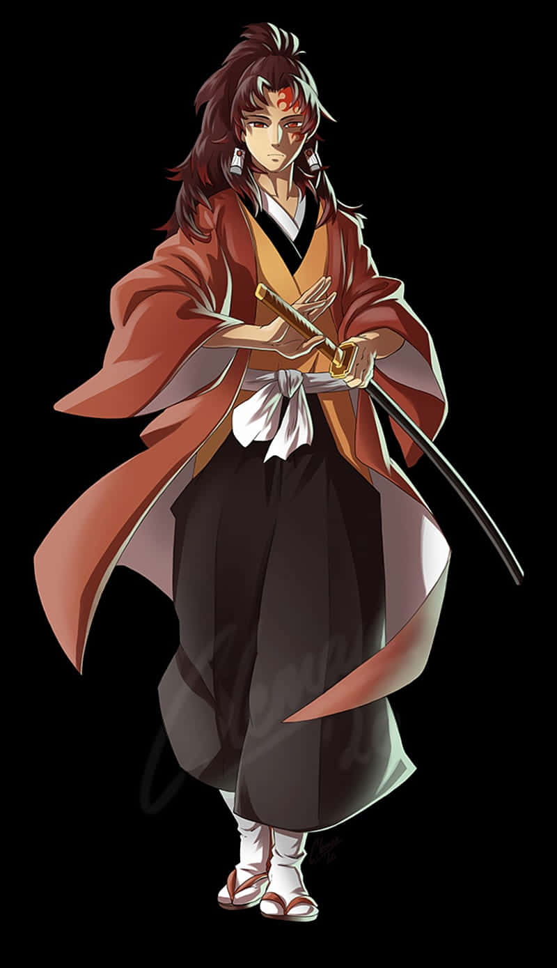 Yoriichi Tsugikuni Blazing The Path For All Swordsmen Background