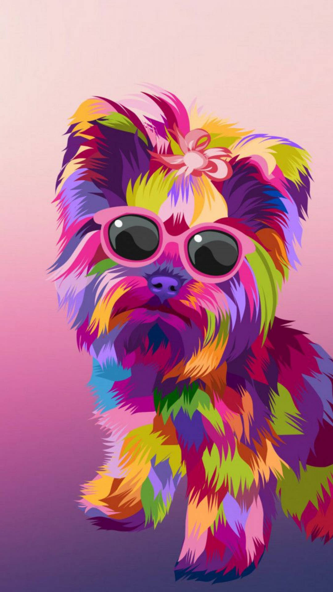 Yorkshire Terrier Pop Art Background