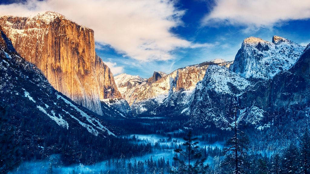 Yosemite Falls Trail 4k Desktop Background