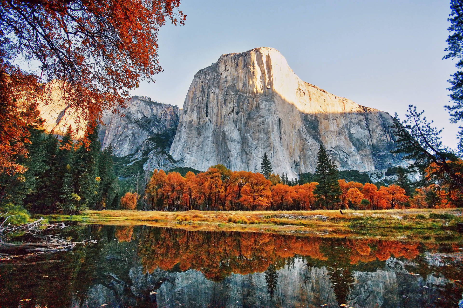 Yosemite National Park Granite Cliff Background