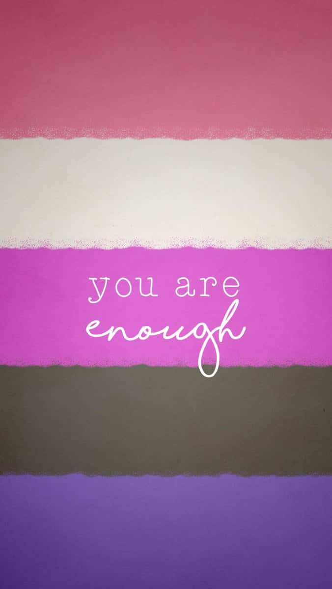 You Are Enough Art Print Background