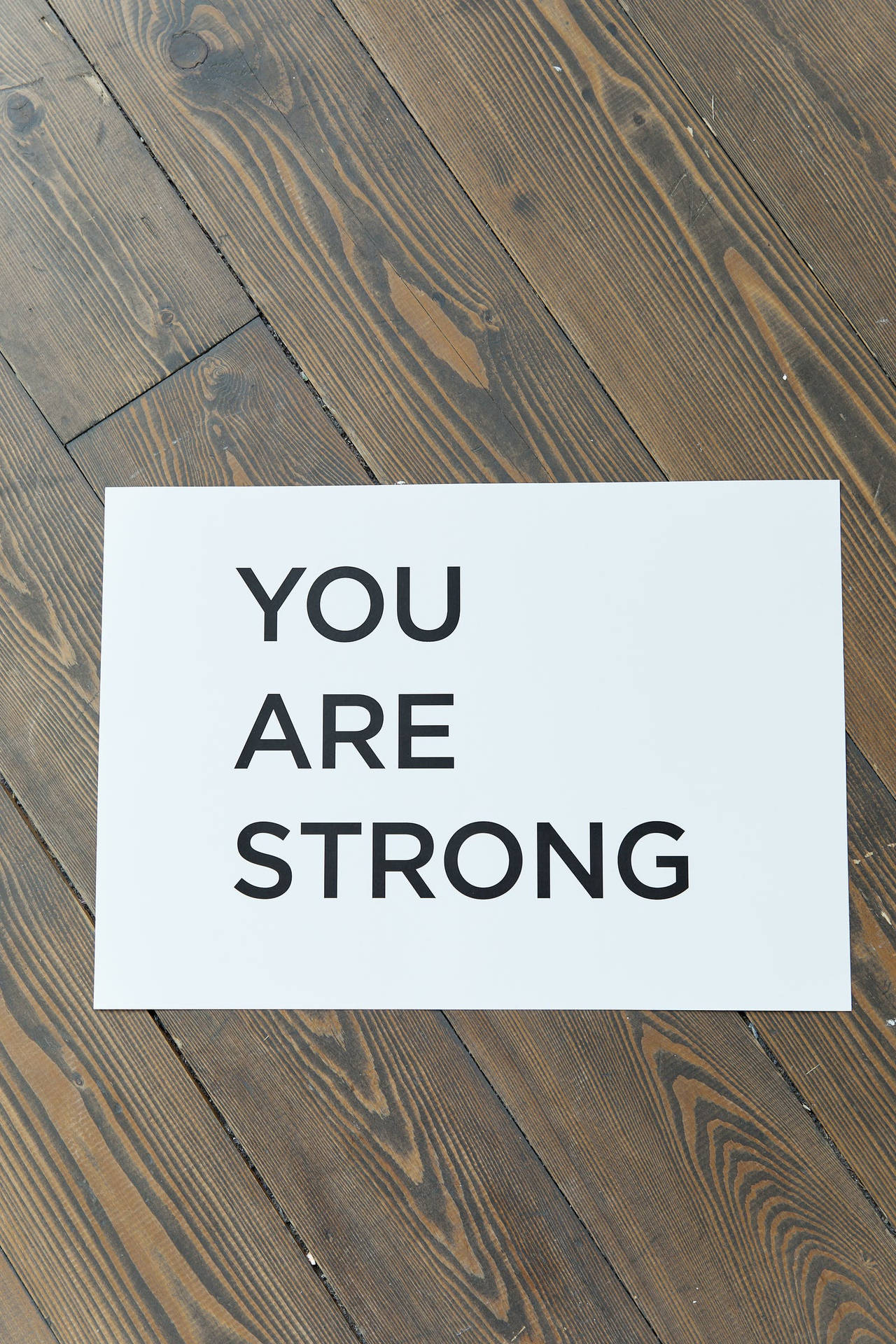 You Are Strong Motivational Mobile Background