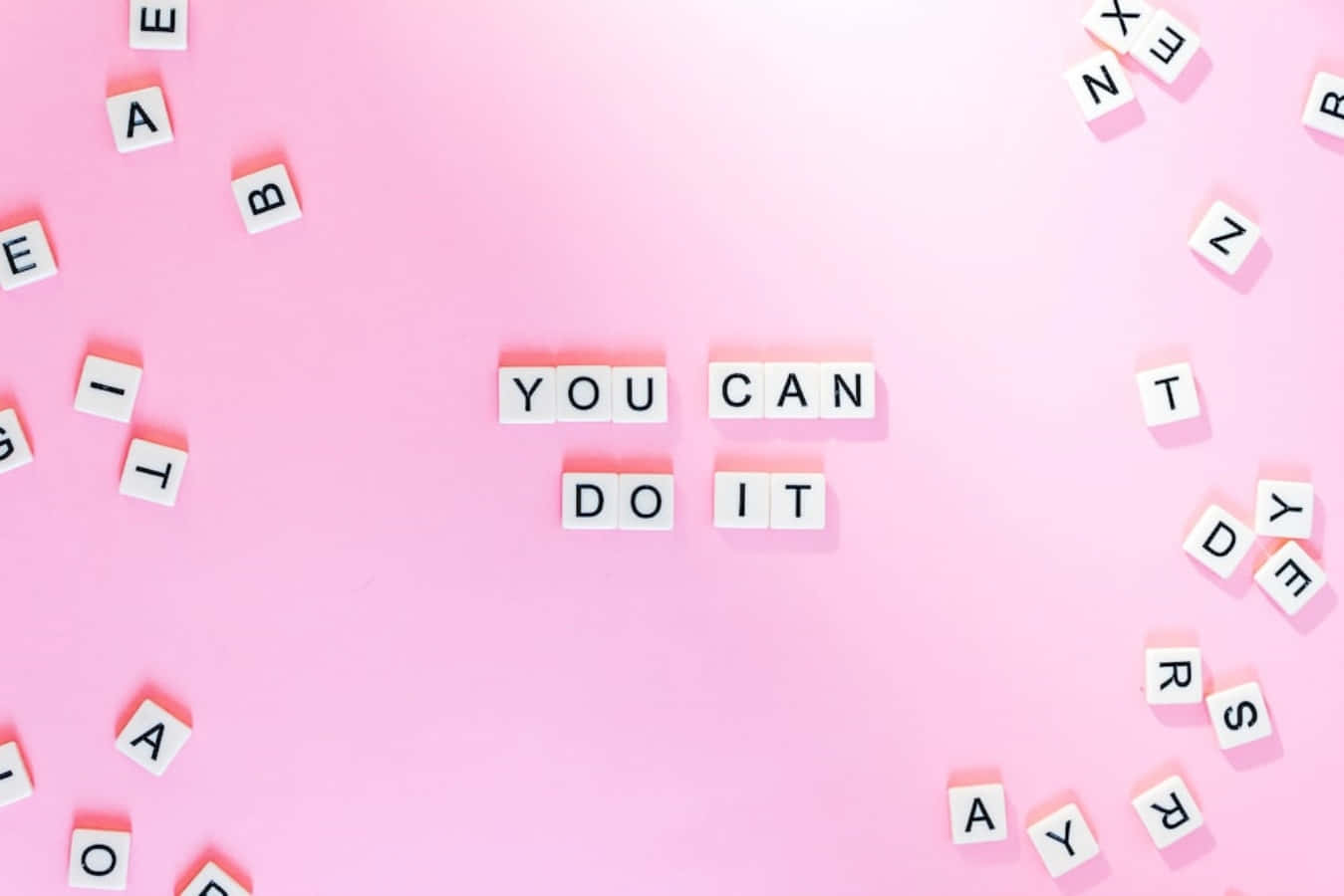 You Can Do It Written On A Pink Background Background