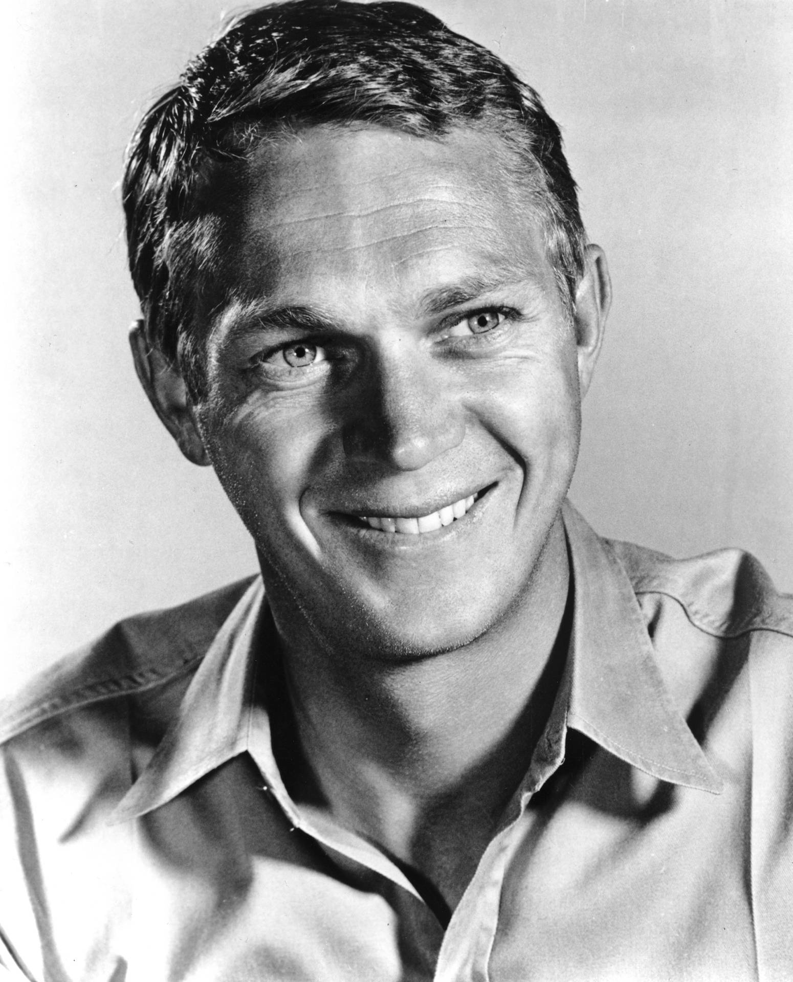 Young American Actor Steve Mcqueen Portrait Shot