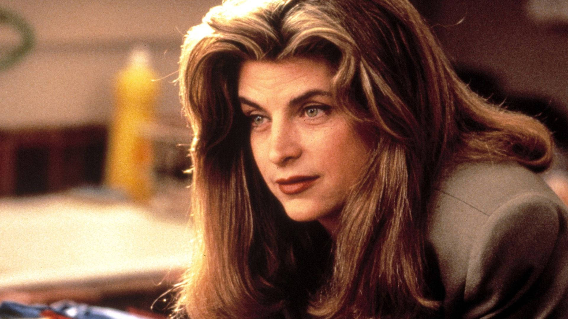 Young American Actress Kirstie Alley With A Classic Hairstyle