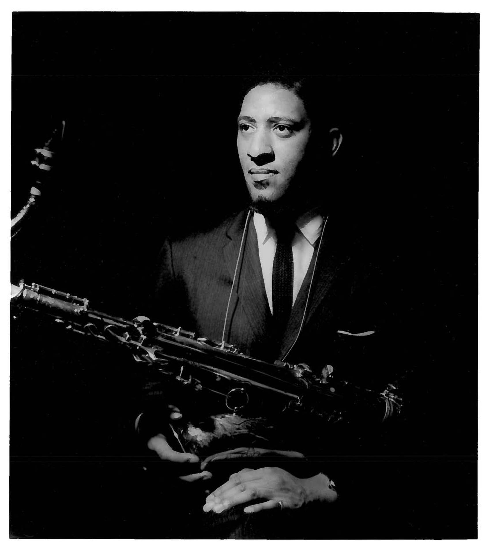 Young American Jazz Musician Sonny Rollins Background