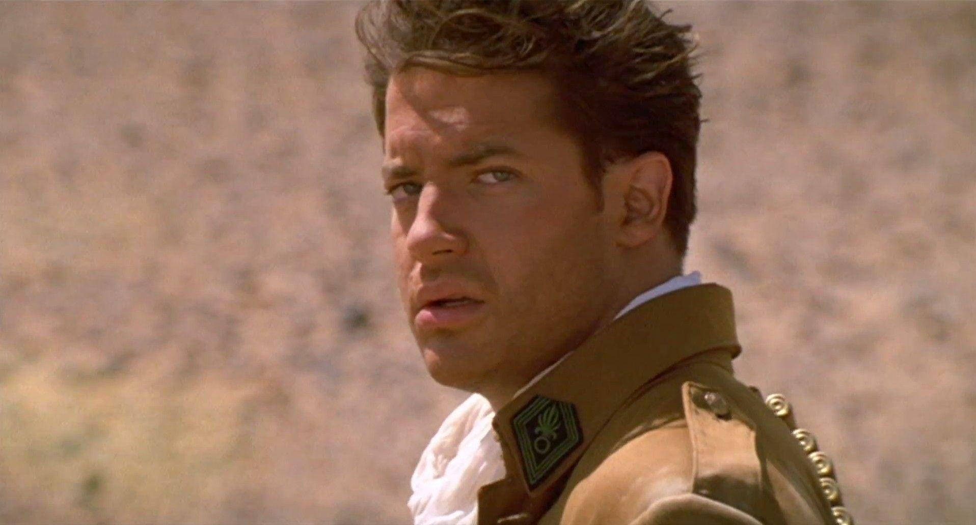 Young Brendan Fraser Action Film Background