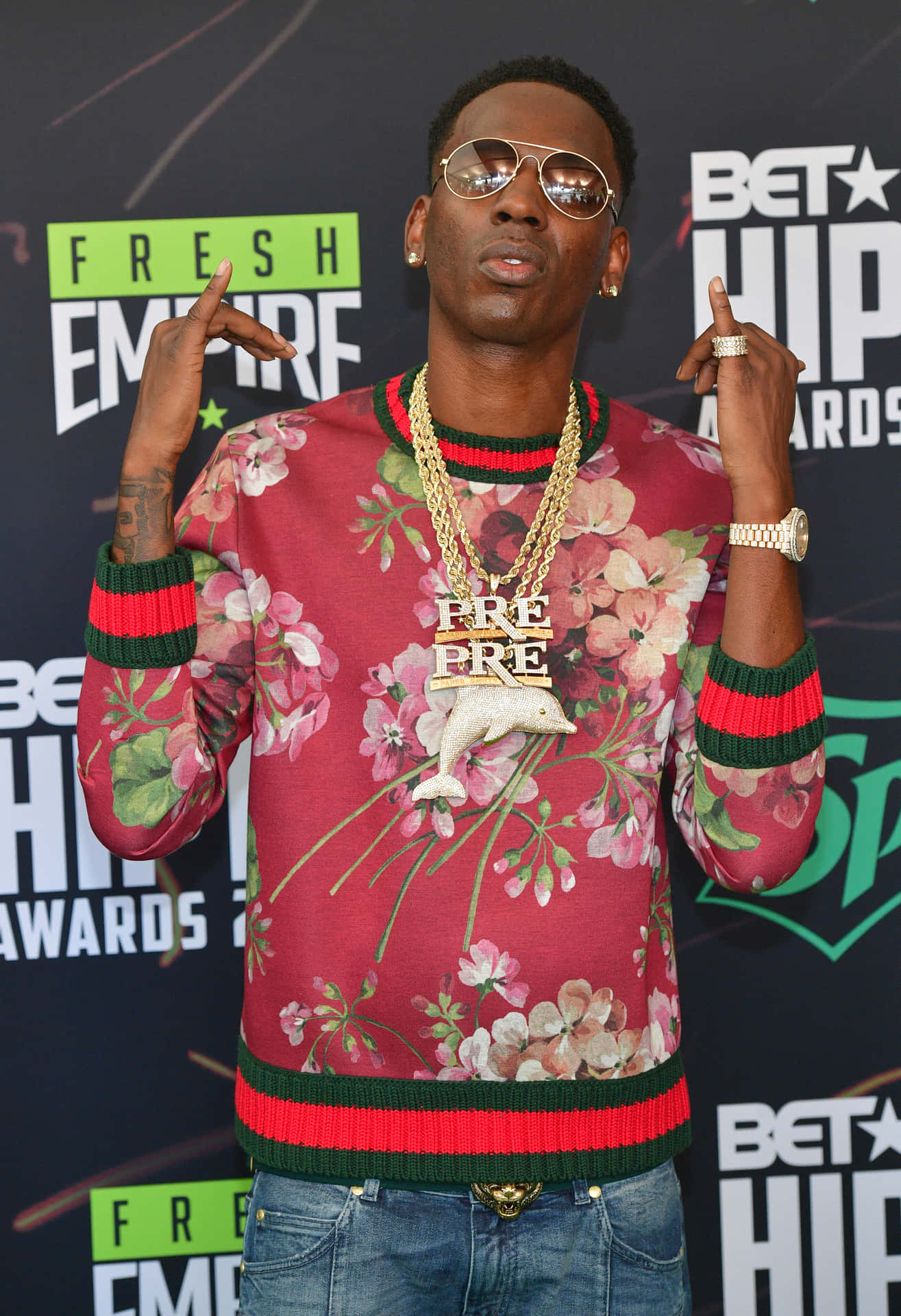 Young Dolph Performs Live Background