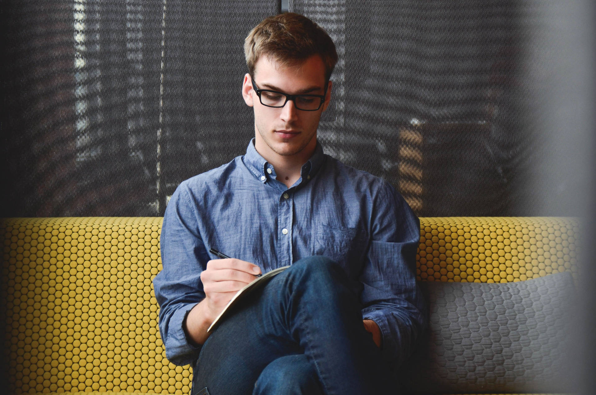 Young Entrepreneur At Work Background