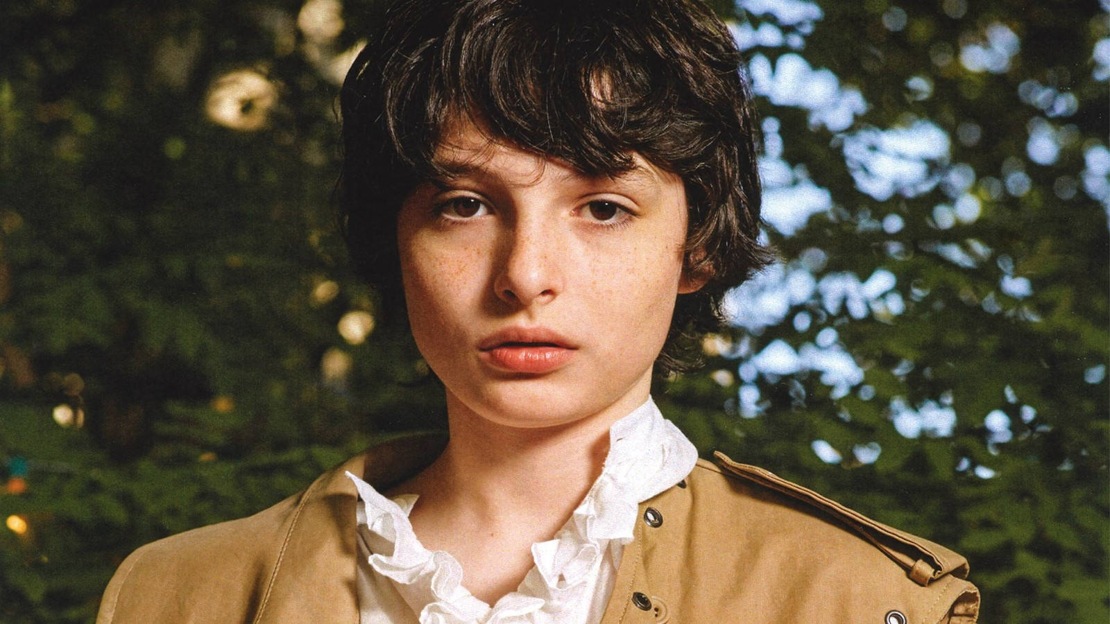 Young Finn Wolfhard Modeling Background