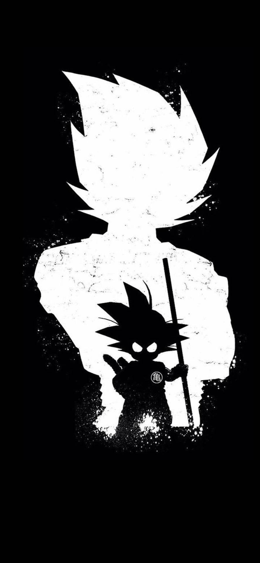 Young Goku With Black Goku Phone Background