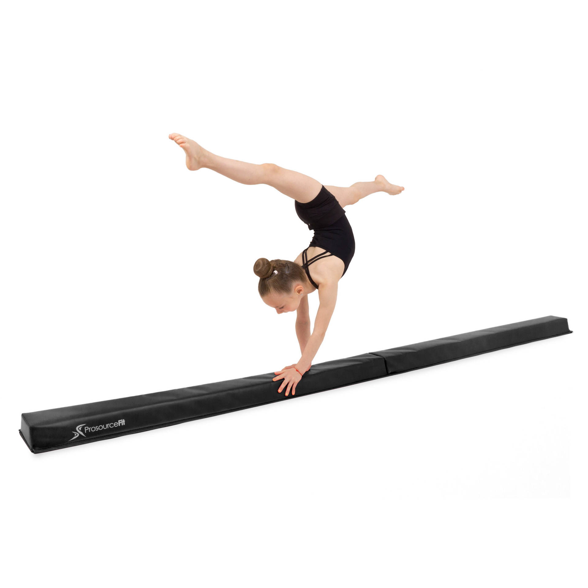 Young Gymnast Balance Beam Background