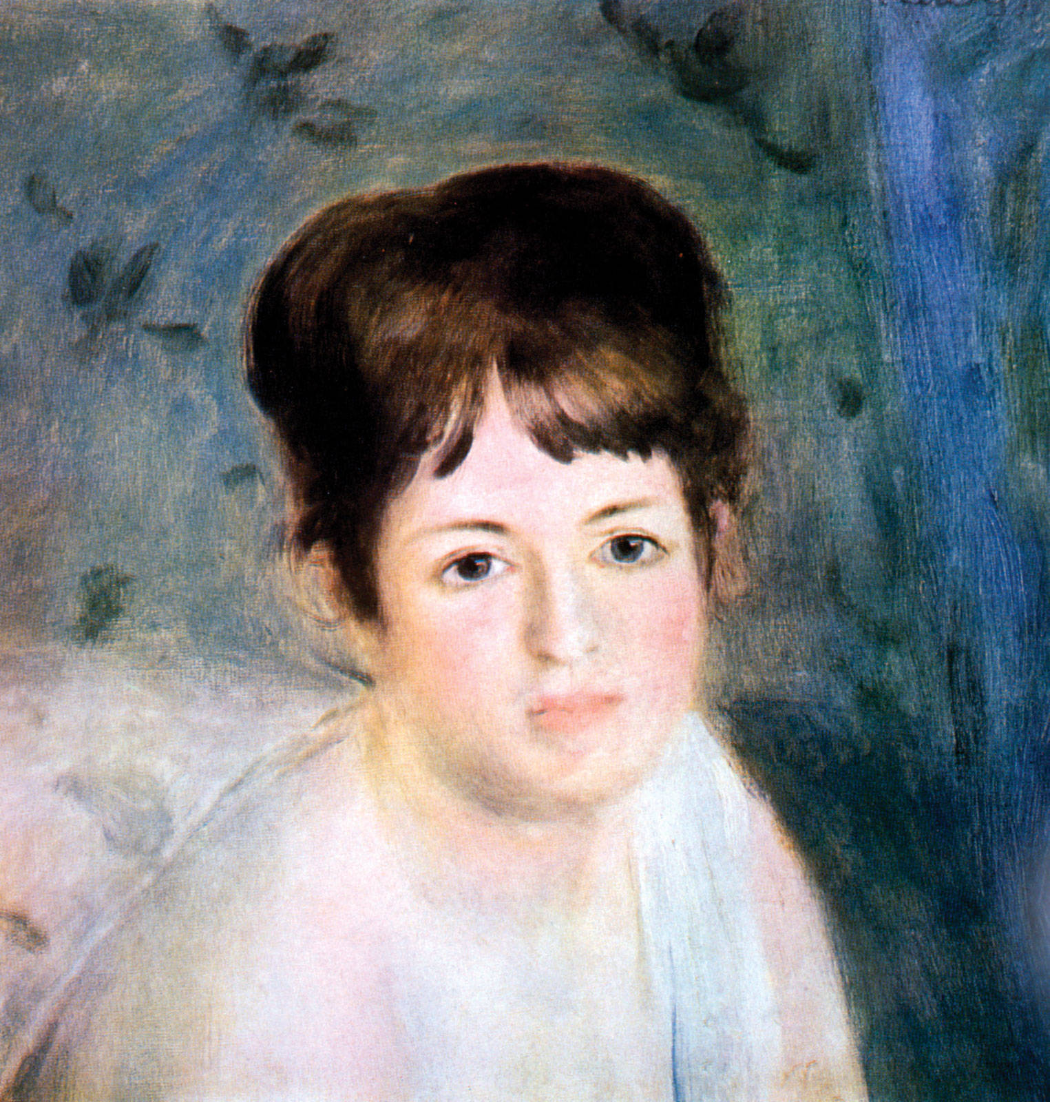 Young Jeanne Samary By Renoir Background