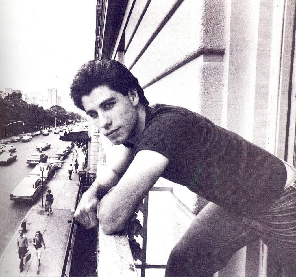 Young John Travolta Vintage Photograph Background