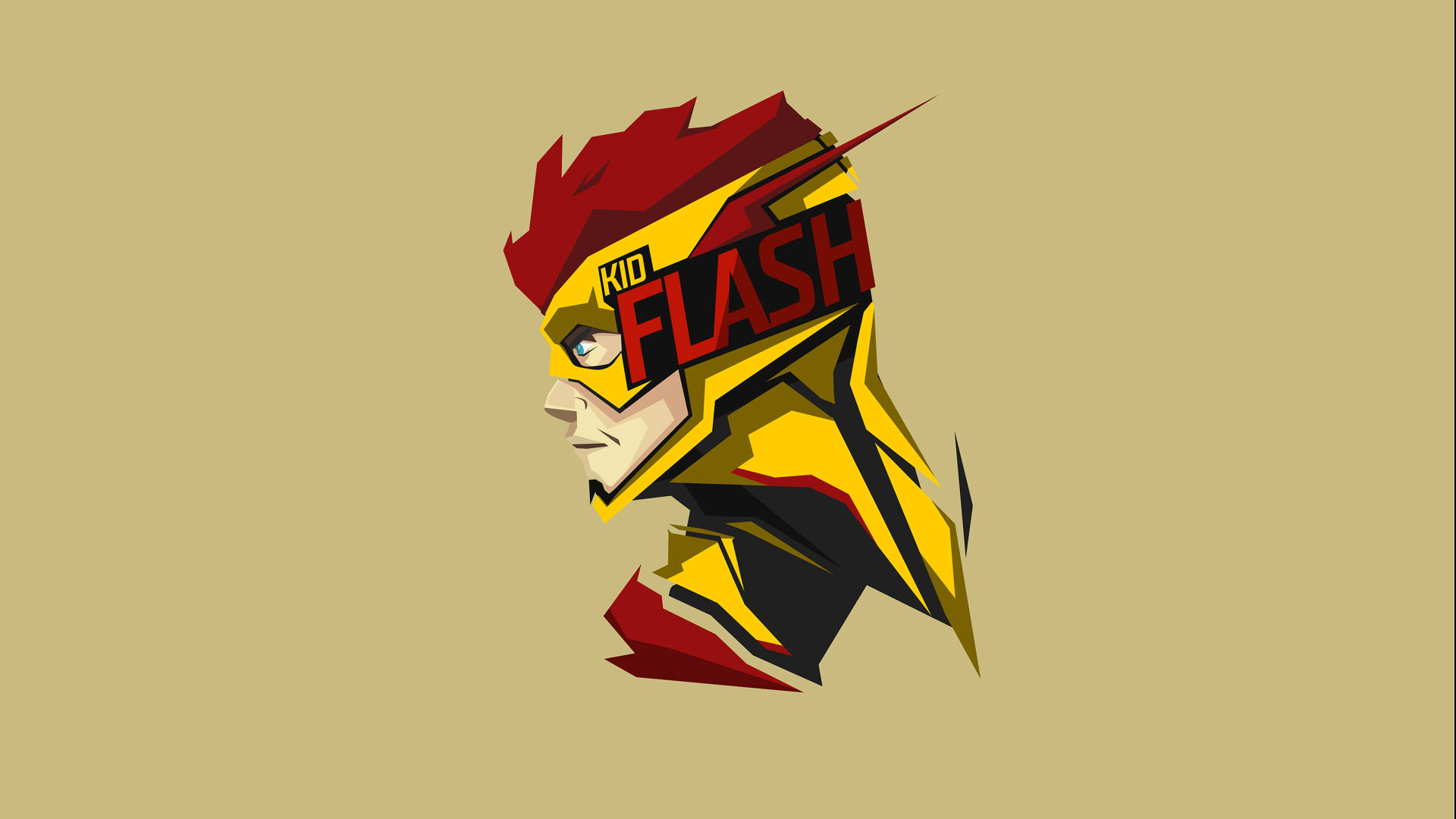Young Justice Kid Flash Art Background