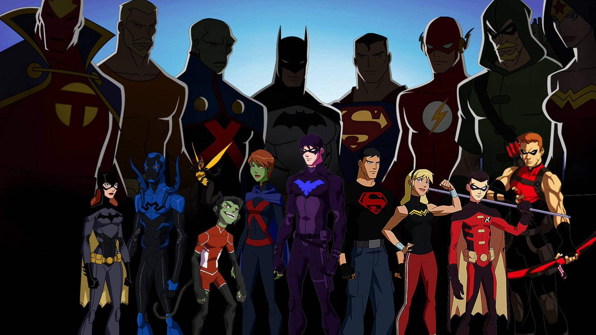 Young Justice Superhero Team Background