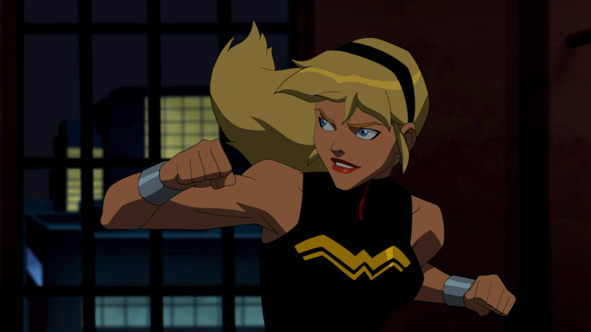 Young Justice Wonder Girl Fight Background