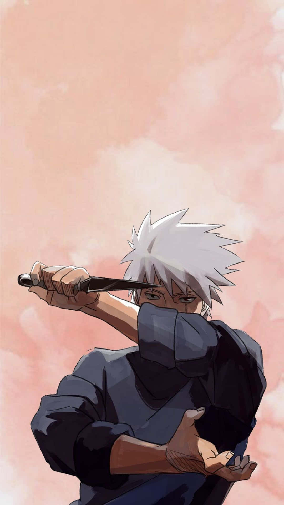 Young Kakashi Hatake In His Classic Outfit. Background