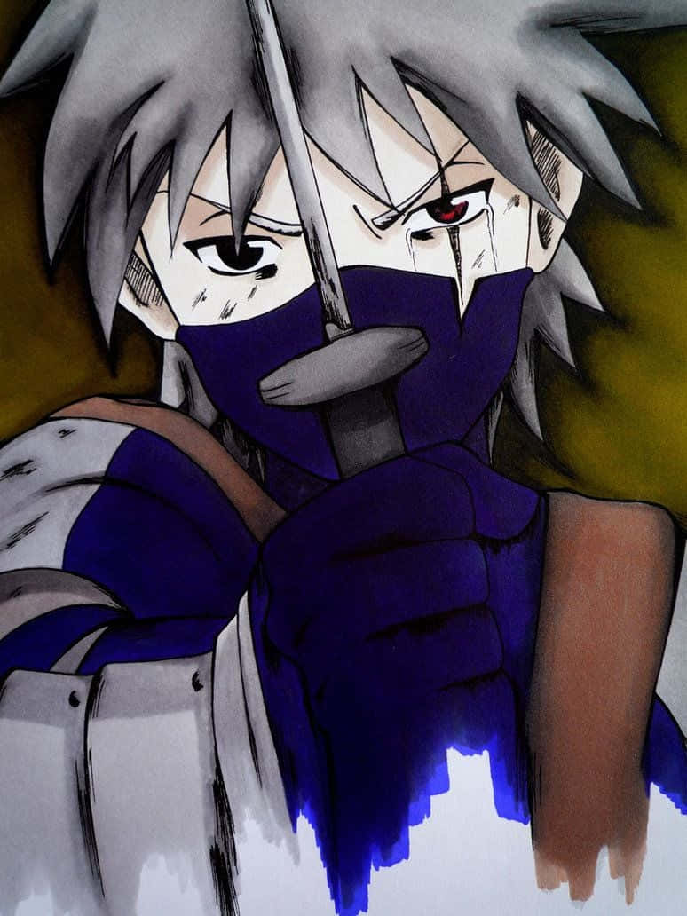 Young Kakashi Hatake Looks Ahead To A Bright Future In The World Of Ninjas. Background