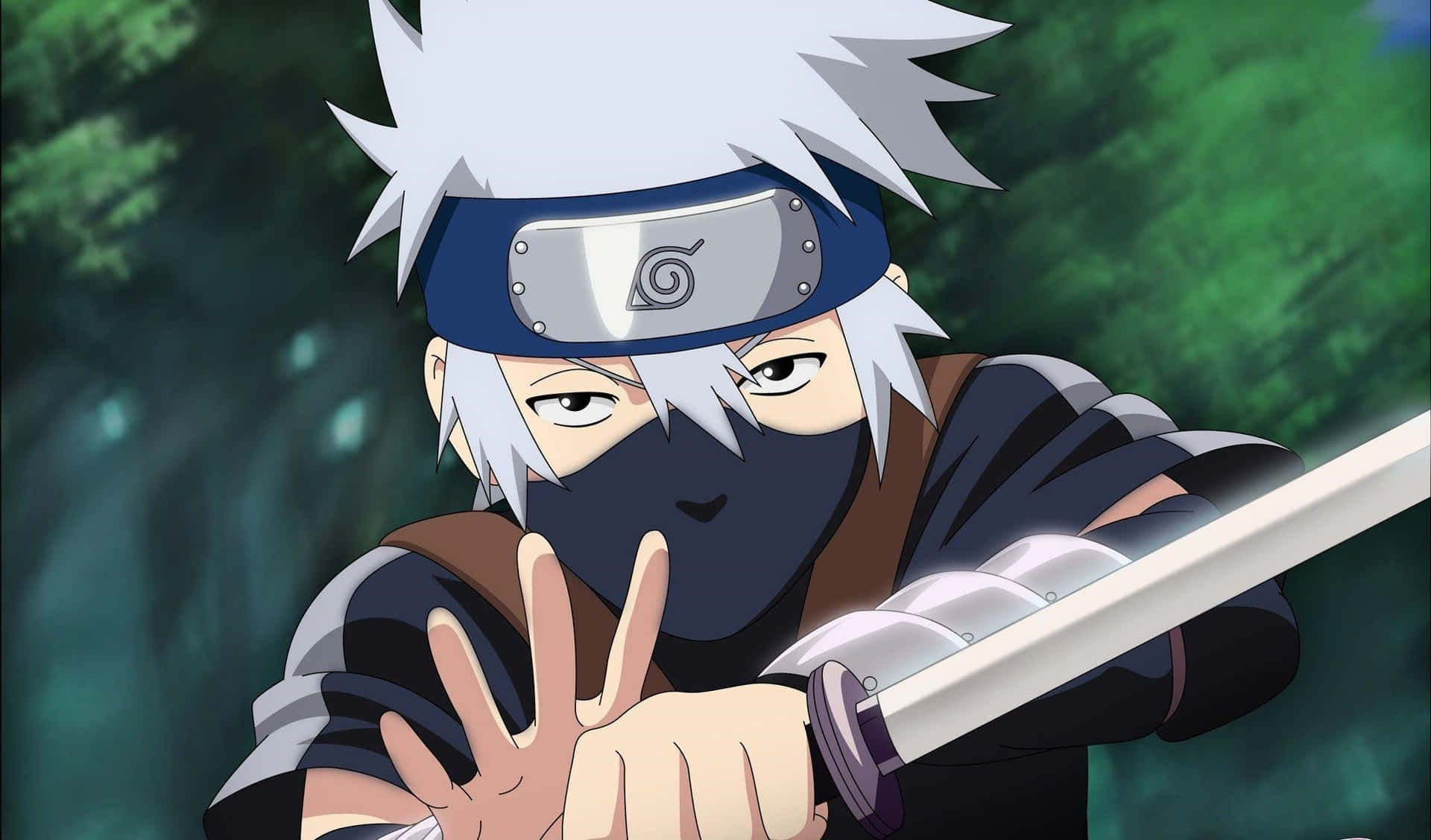Young Kakashi Hatake Wearing His Signature Headband. Background