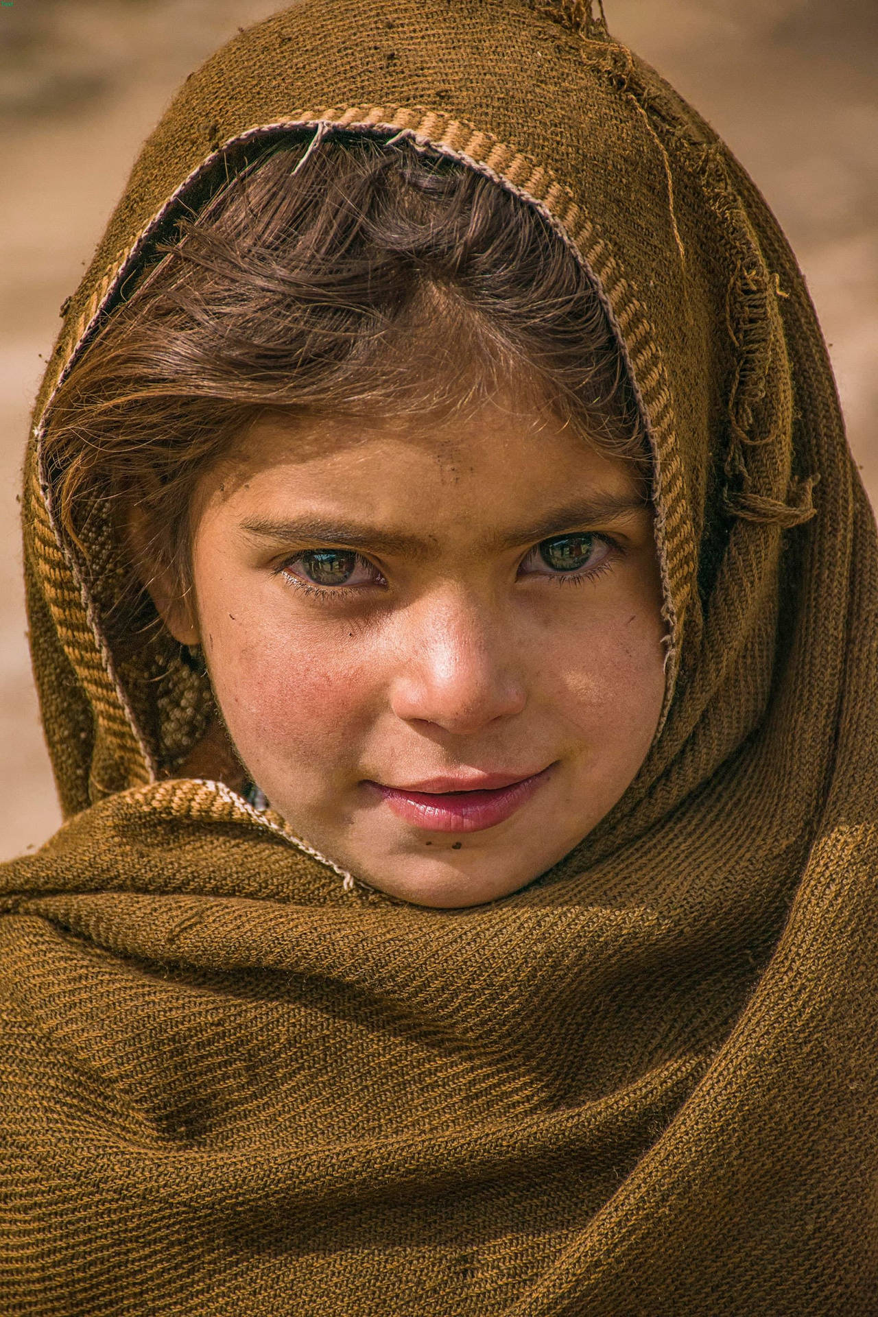 Young Karachi Girl Portrait Background