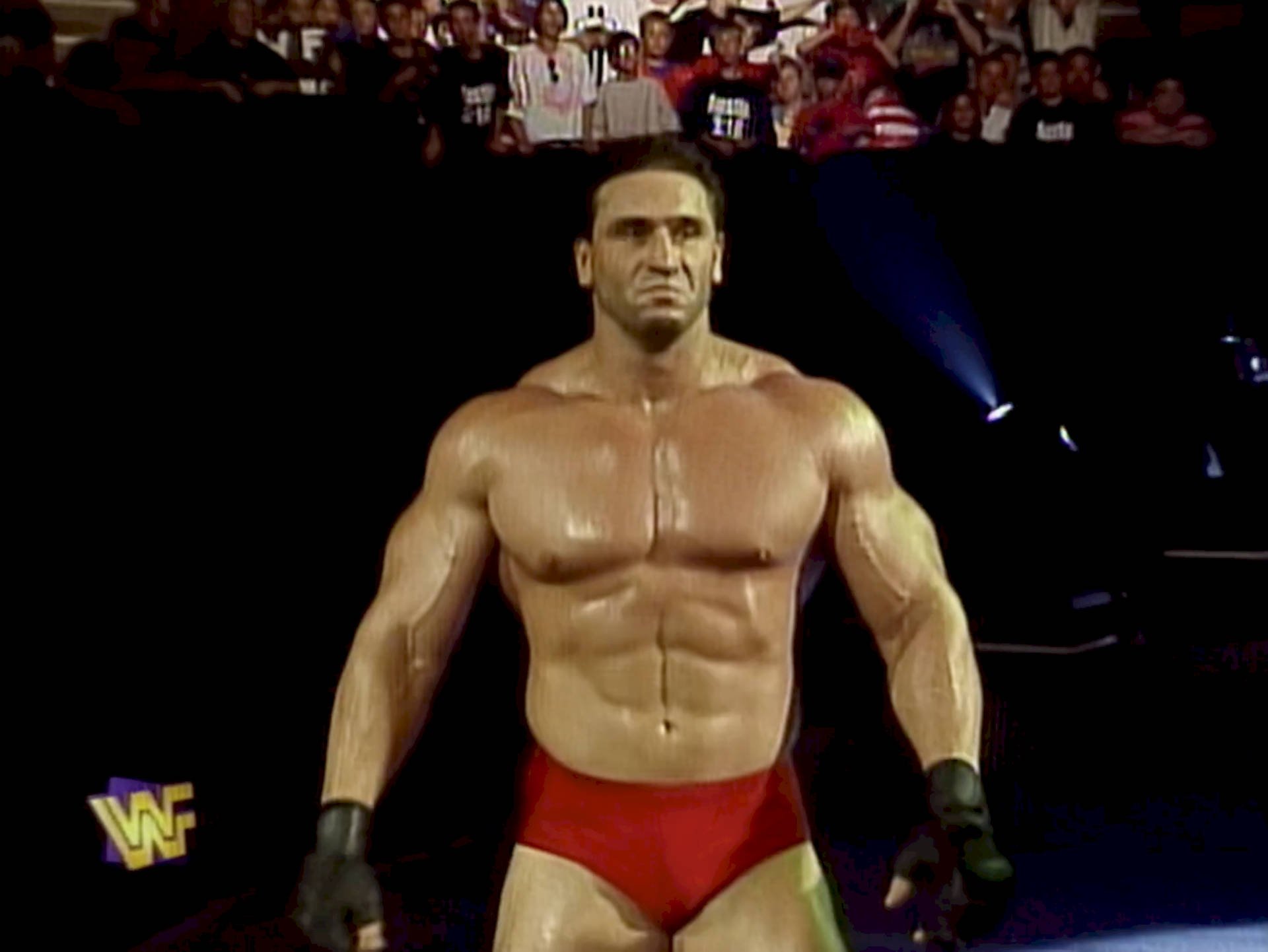 Young Ken Shamrock Toned Abs And Muscles Background