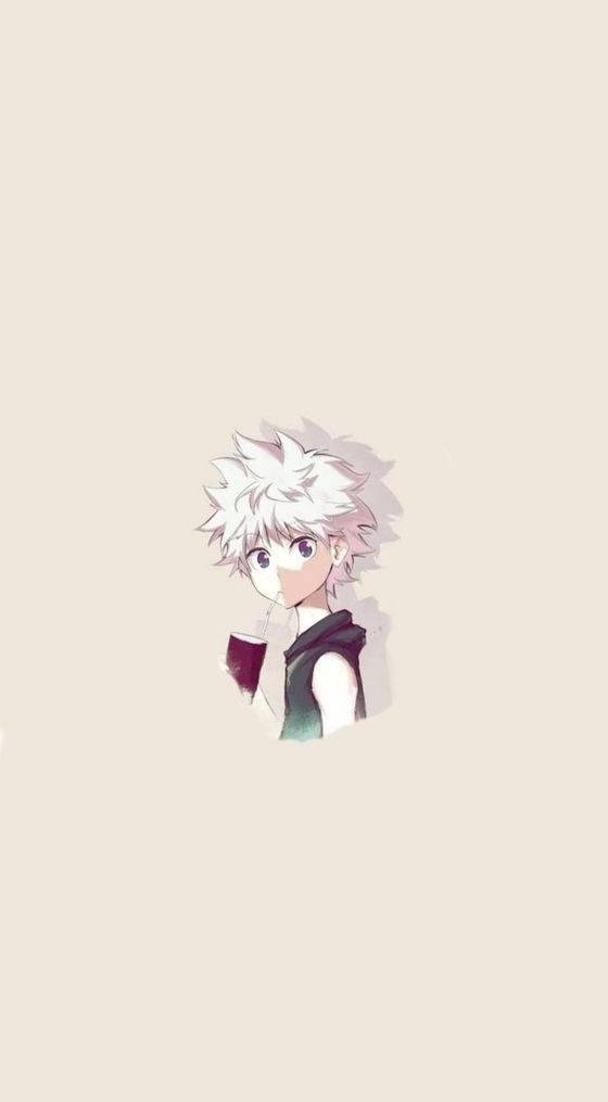 Young Killua Hunter X Hunter Iphone Minimalist Background