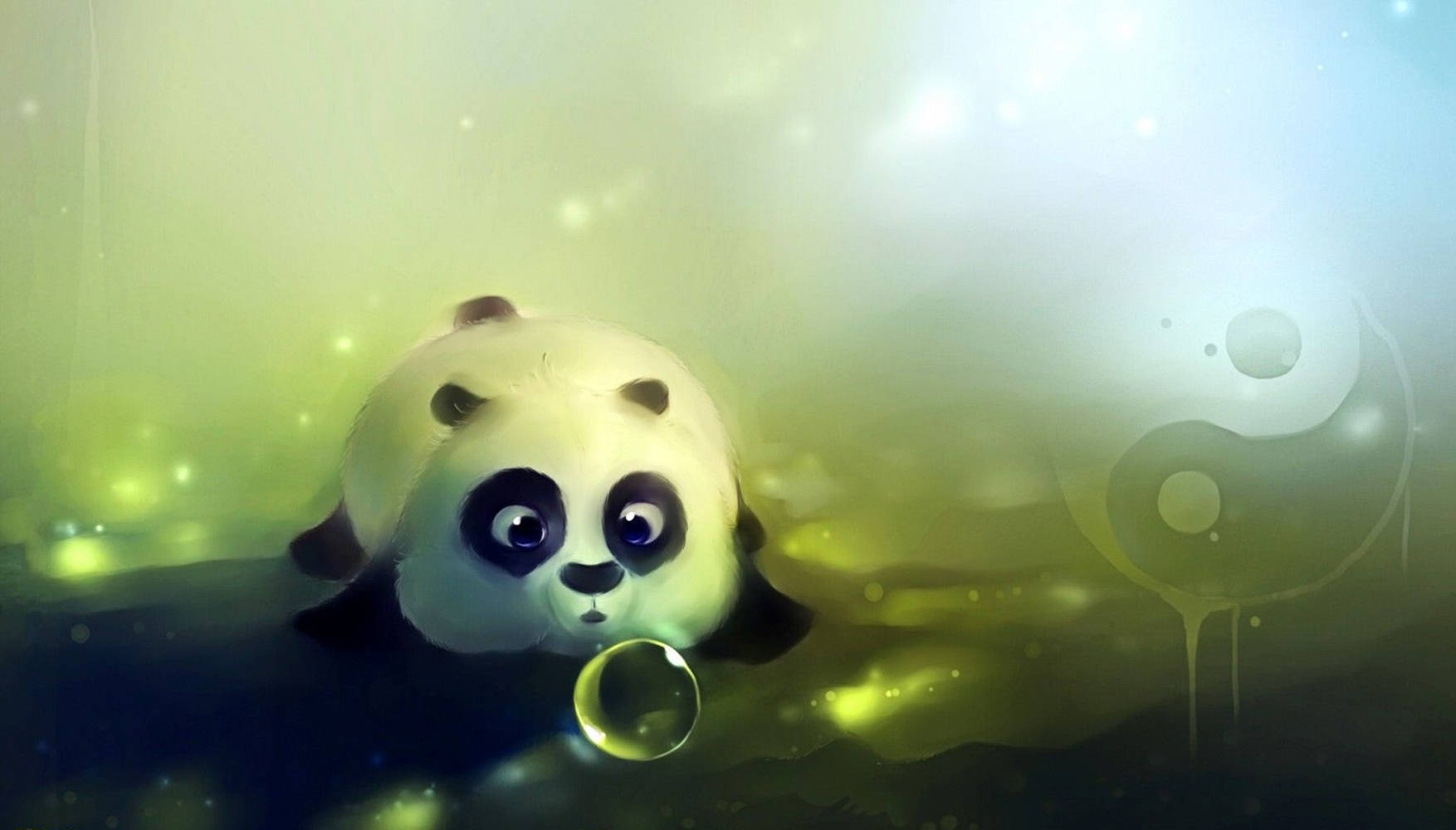 Young Kung Fu Panda In Action Background