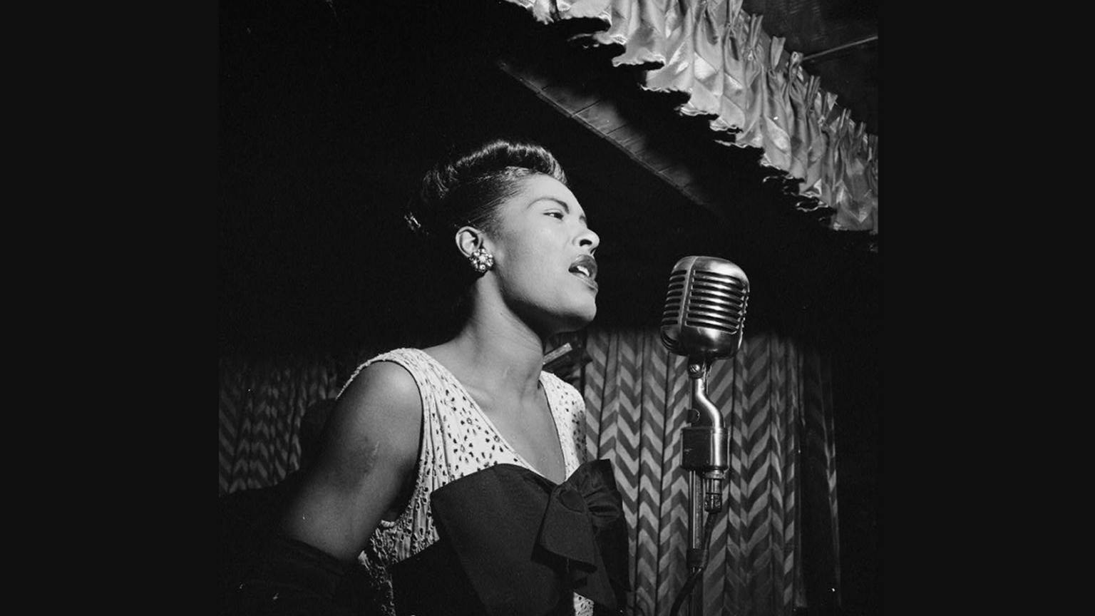 Young Lady Ella Fitzgerald Background