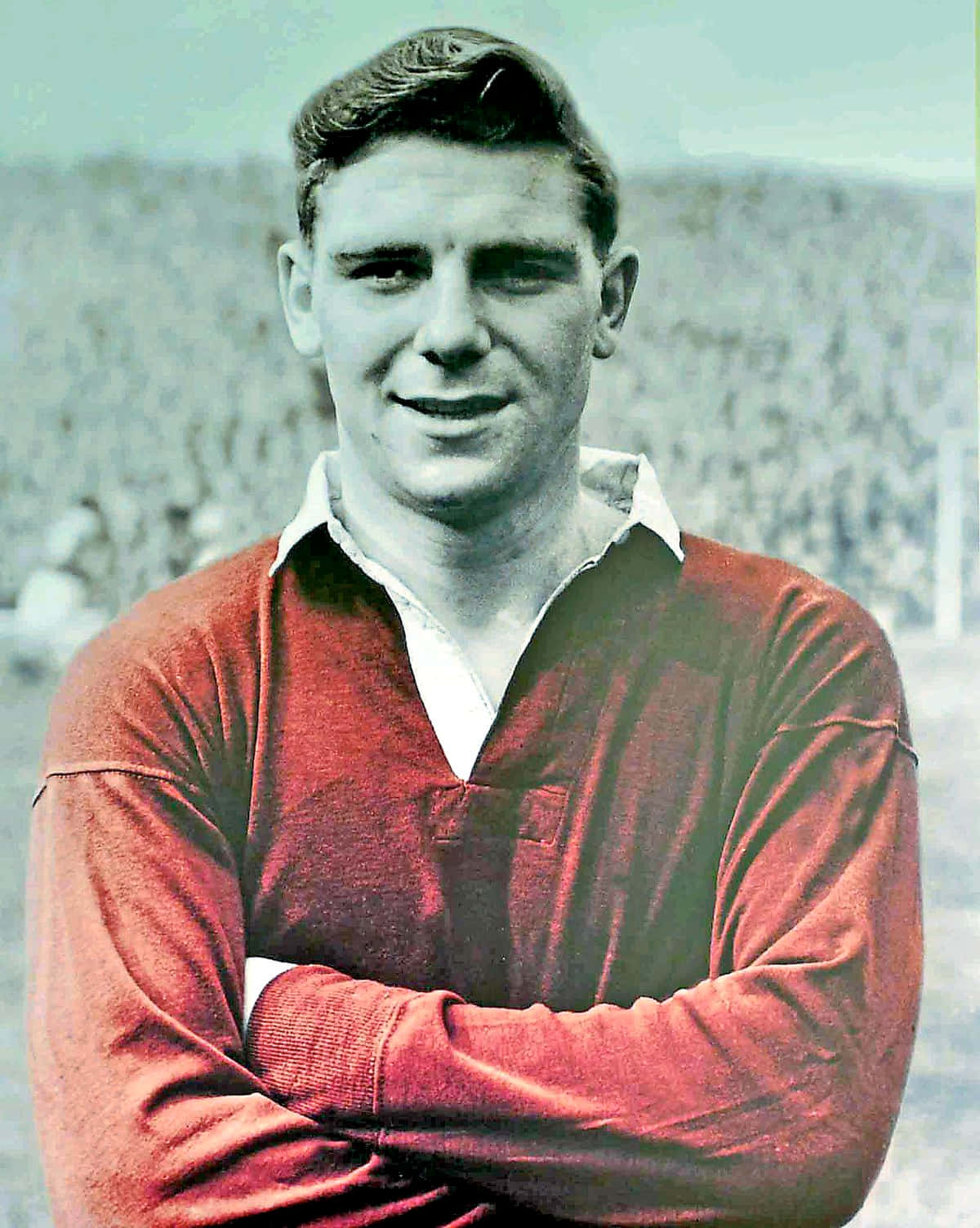 Young Legendary English Footballer Duncan Edwards Background